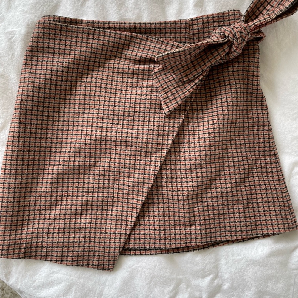 Wilfred wrap-front skirt